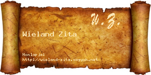 Wieland Zita névjegykártya